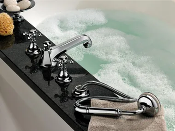 CHARLESTON - Rim mounted bath/shower mixer with inverter by THG Paris - view 2